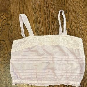 Purple Embroidered Tank